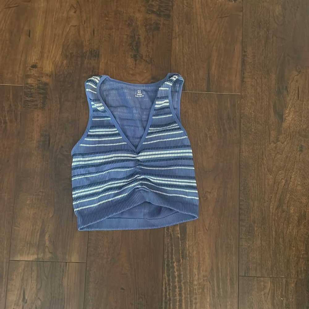 Aerie blue bralette halter top